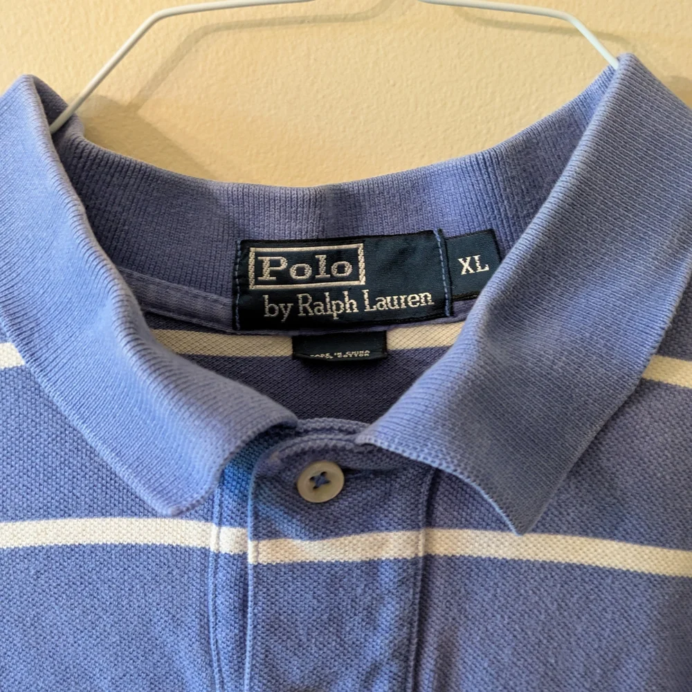 Ralph Lauren Men's Polo Shirt -Pink, Green, Blue With White Stripes Vintage - Picture 5 of 11